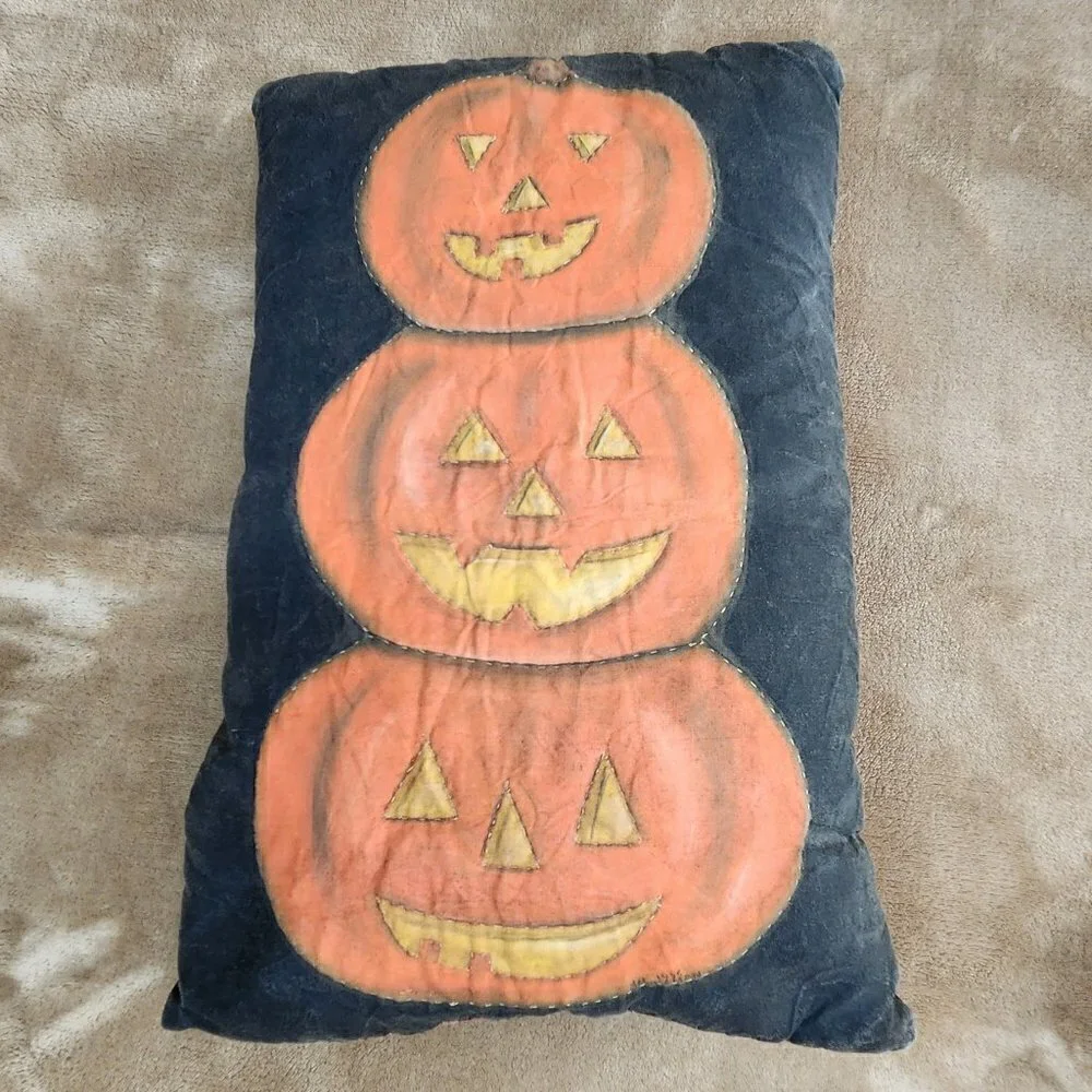 Vintage Folk Art Halloween Pillows (Bundle Only)